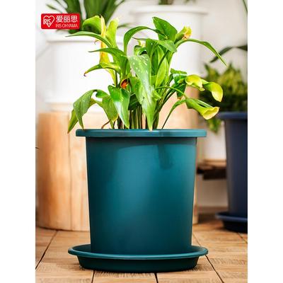 爱丽思陶氏加厚花盆托盘加仑盆底座树脂塑料阳台圆形接水盘爱丽丝