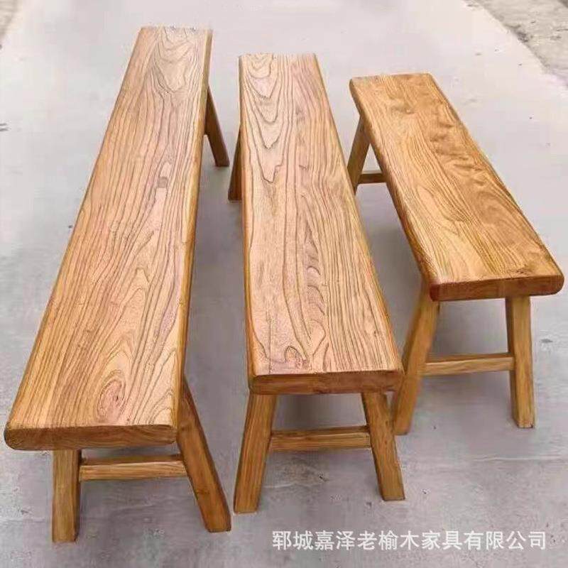 加厚中式仿古实木凳火烧碳化餐桌凳柏木长条凳火锅凳宽板凳舞蹈凳