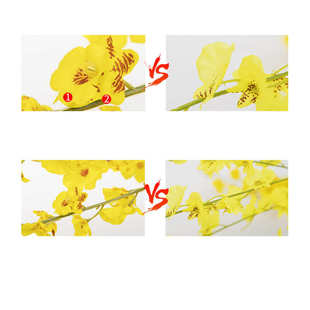 奢摆件黄色春假干花迎兰跳舞花卉装饰摆设轻餐桌客厅