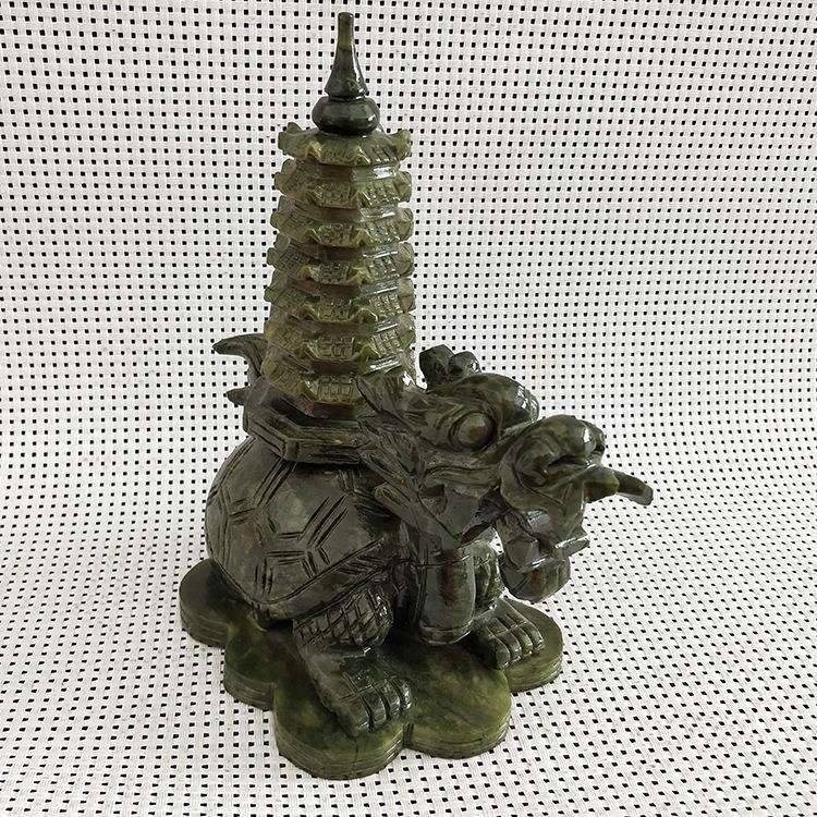 南玉龙龟文昌塔摆件电视柜家居办公室工艺品摆设