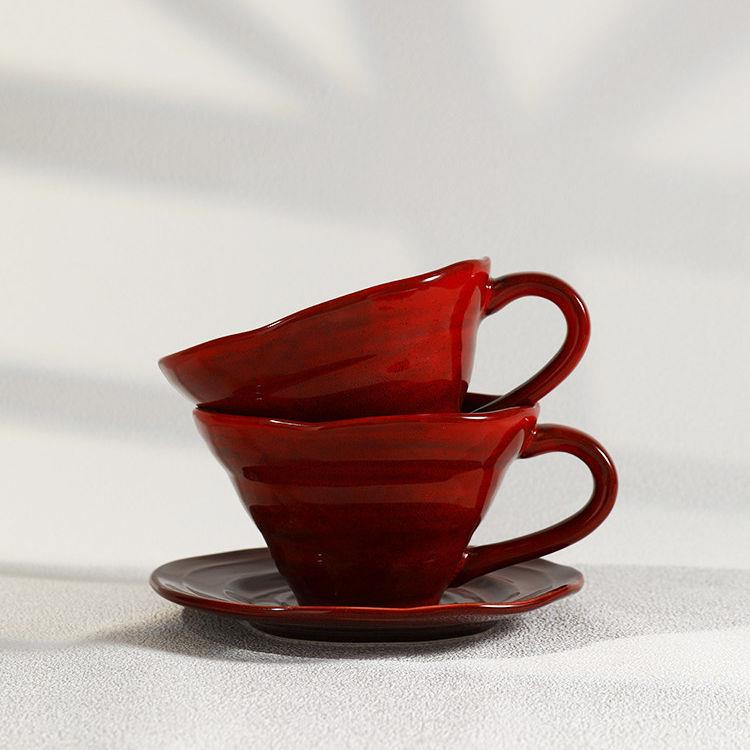 德国咖啡杯高档精致咖啡杯碟套装陶瓷杯子拿铁杯下午茶餐具早餐杯