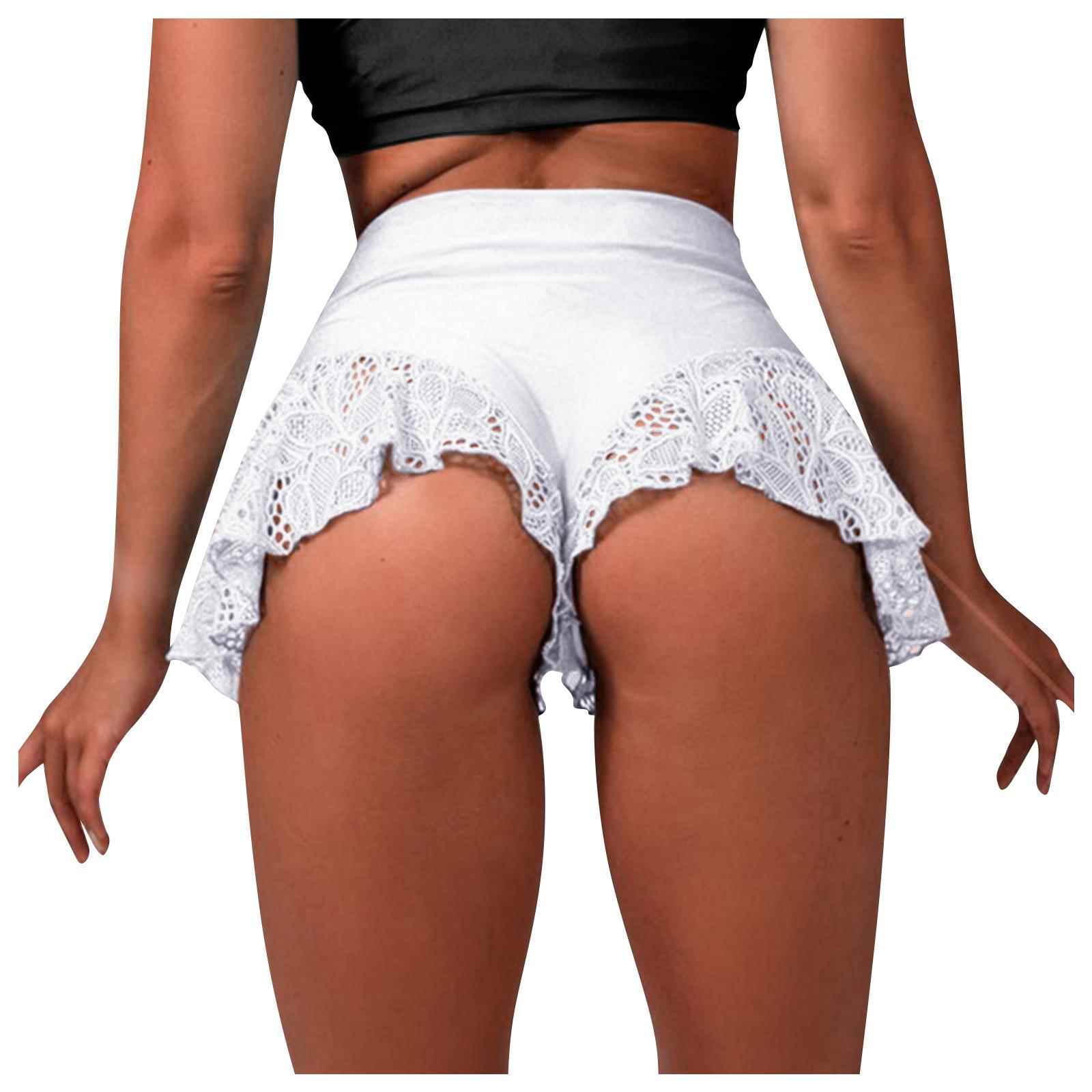 Hip-lifting tights for women dance ruffle shorts