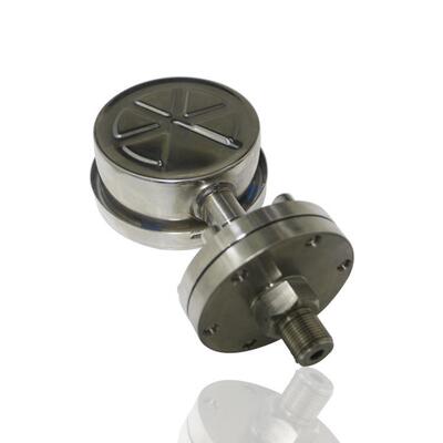 螺纹连接隔膜压力表不锈钢压力表全钢隔膜压力表YBN100 1.6MPA厂