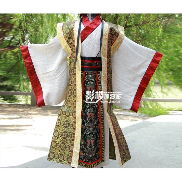正品汉古装服男汉式司仪主持礼服伴服郎爷装唐朝王丞相员外演出衣