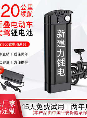 折叠电动车锂电池48V30A代驾外卖35A40A大容量通用新日自行车电瓶