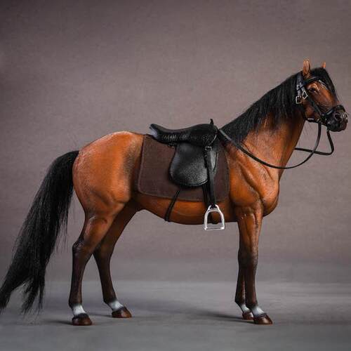 高档Jxk 11动2/暖血马饰品人造马树脂模小型办公桌物人偶装饰