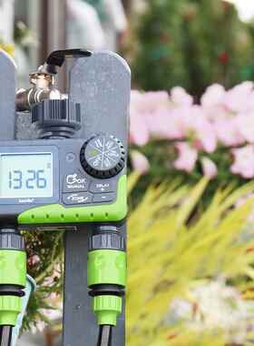 Rainpoint双路灌溉智能定时控制器自动浇花水器院子草坪