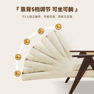 y沙发床折叠两YTN用小户型变沙发可床实木Z单人折叠床功能多单人