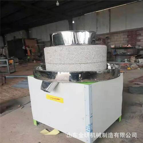 电动豆浆米浆石磨机芝麻香油石磨机50型号杂粮面粉石磨机