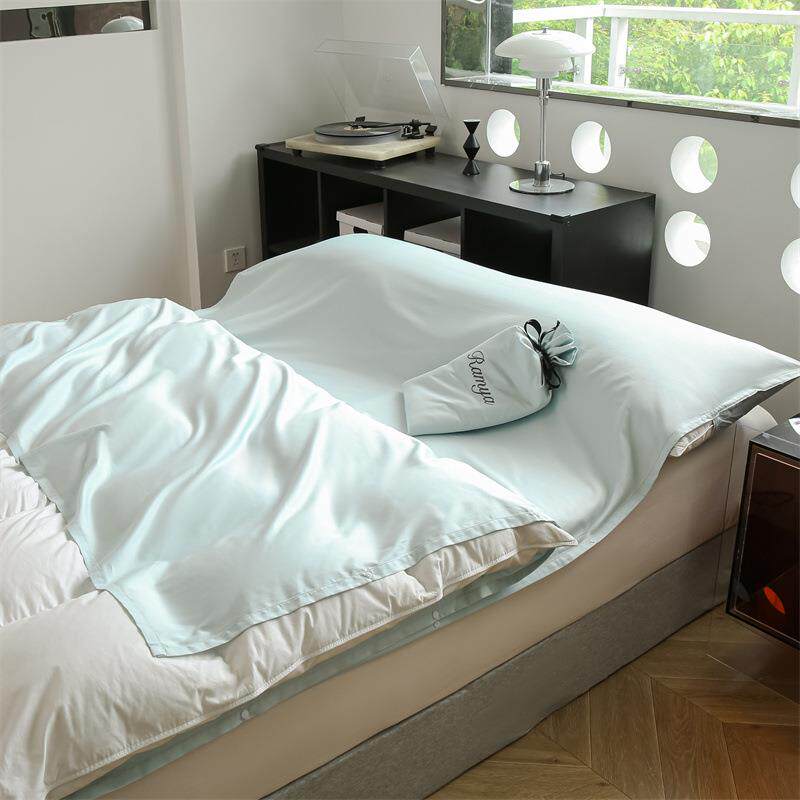 A类轻奢60支长绒棉隔脏睡袋纯棉酒店旅行出差火车卧铺床单被套