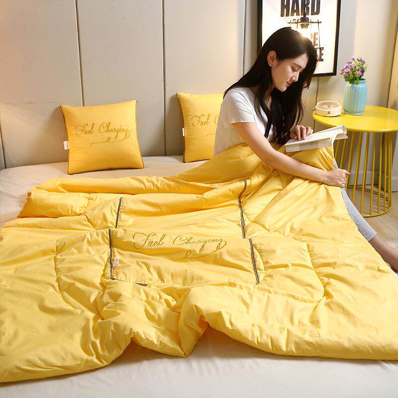 全棉刺抱枕被子两用绣纯棉加厚车载靠枕汽车靠ZS-2025a垫办公室枕