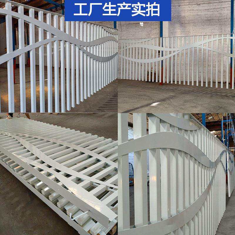 广东厂家直销厂区围墙景观造型栏杆锌钢铁艺焊接围栏特色围墙护栏