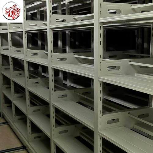 厂家供应手动密集架档案档案柜移动文件资料架学校仓库办公储物柜