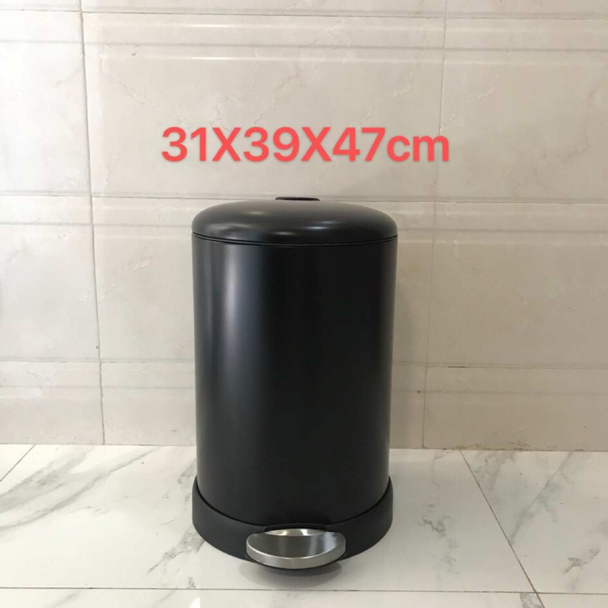 脚踏拉丝5l12l20l不锈钢/公司/垃圾桶家用30l圆形静音豪华