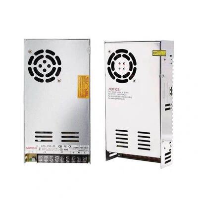 明纬NES/S-350W400-24v1***工业5V监控12v变压器直流开关电源盒48