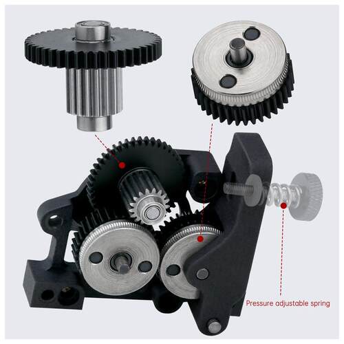 HGX-extruder尼龙挤出机 3d打印机配件 硬化钢和高品质齿轮组套件