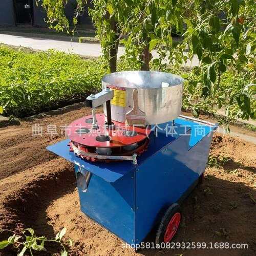 营养土打块机无纺布装袋机组柴油机电启动制钵机