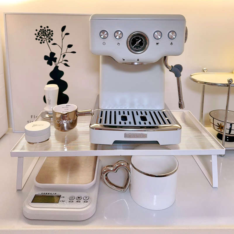 厨房分层置物架餐边咖啡机器具茶具水壶收纳架桌面增高放茶包胶囊