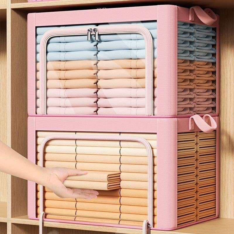 大容量衣服收纳箱加厚装棉被家用大容量可折叠布艺储物箱整理筐子