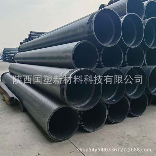 厂家发货高环刚度耐老化排污排水管工字结构HDPE中空壁缠绕管