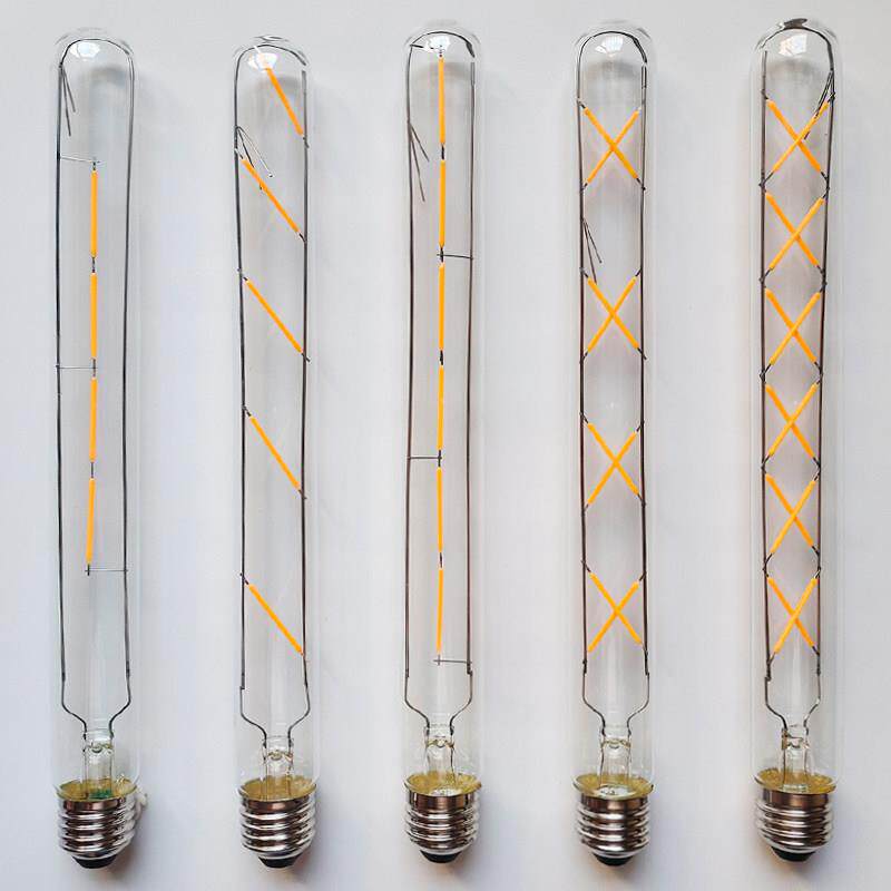 复古爱迪生灯丝led灯泡长管条形长笛创意灯管e27螺口E14仿钨丝