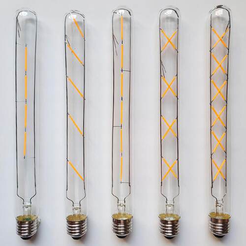 复古爱迪生灯丝led灯泡长管条形长笛创意灯管e27螺口E14仿钨丝