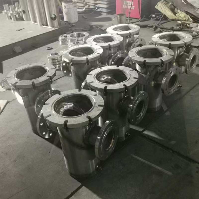 出售篮式过滤器 法兰接口直通平底蓝式过滤器 不锈钢毛发收集器