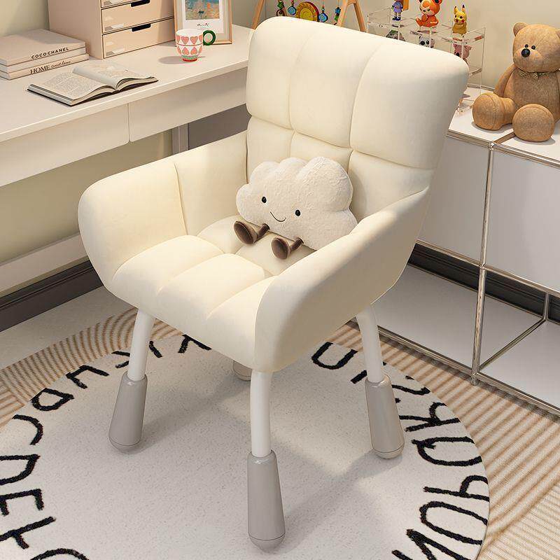 舒适靠谱宿舍女生卧室电脑椅沙发美妆48cm办公椅-可升降固定腰靠