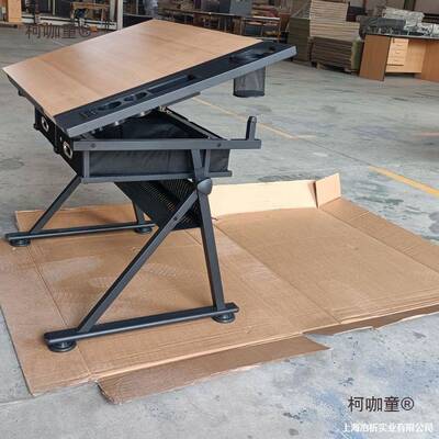 油画训练桌工作设计师美术师训画图设计绘画升降子儿生工作麦太保