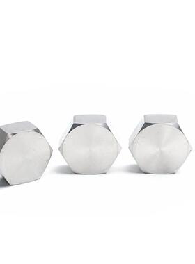 201不锈钢六角管帽内丝管帽内丝堵头闷头塞头六角4分6分1寸DN15