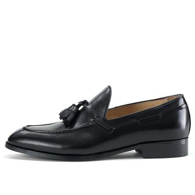 新款米乐莱特流男鞋福鞋男苏伦休闲真皮英鞋韩版懒人套脚一脚蹬潮