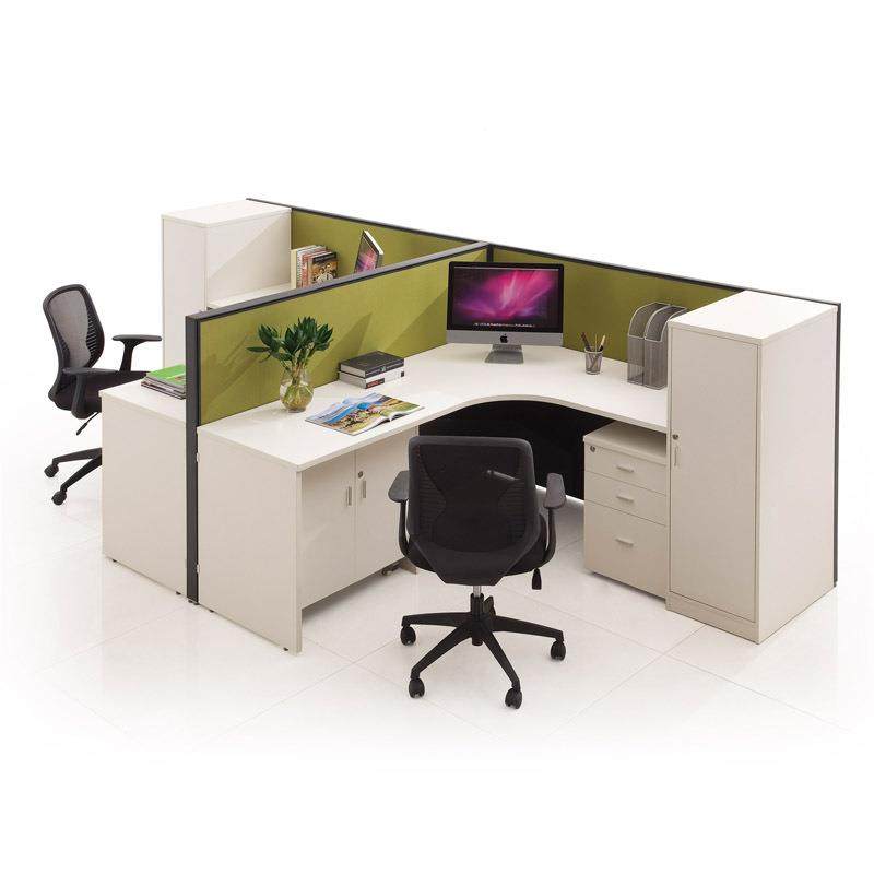 办公室卡来直图设计弧形位桌面屏风程职工员-位企业员工位工厂销