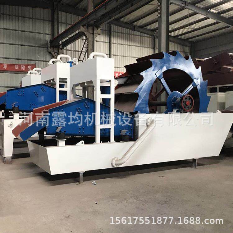 大型水轮旋转式洗砂机洗砂机整套设备黄泥土砂洗石机设备