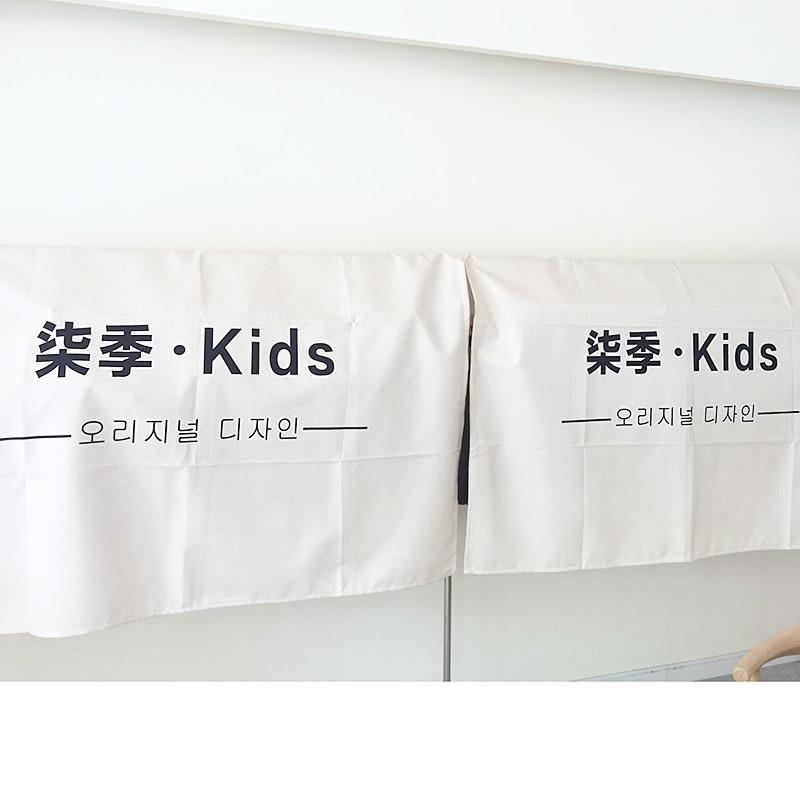定制logo服装店盖布橱窗遮挡防尘布罩围挡布女装店衣架挡布防尘