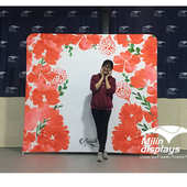 厂家直销快幕秀花墙婚纱摄影背景 3D彩色花派对写真拍照背景新款