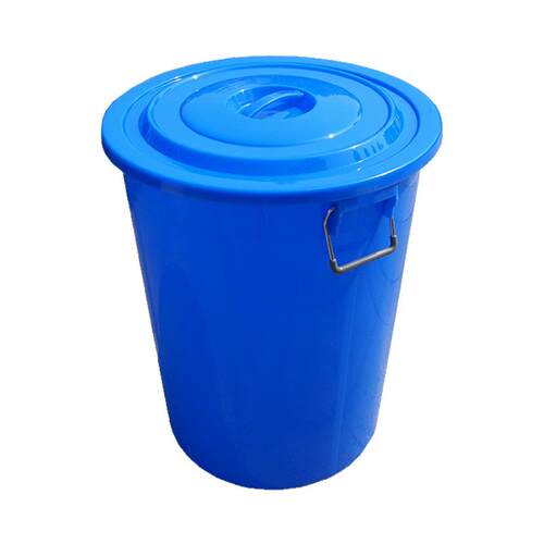 塑料圆桶加厚白色工业物业商用塑胶桶40L储水桶160升带盖收纳米桶