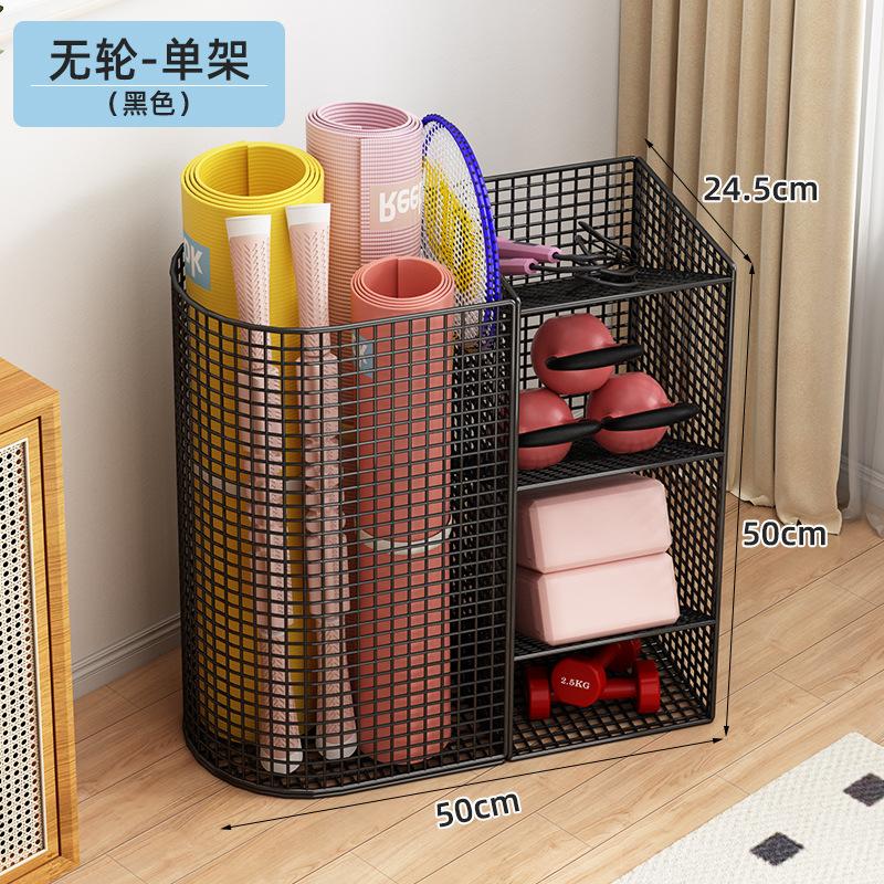 可移动瑜伽垫健身书桌收纳置物架