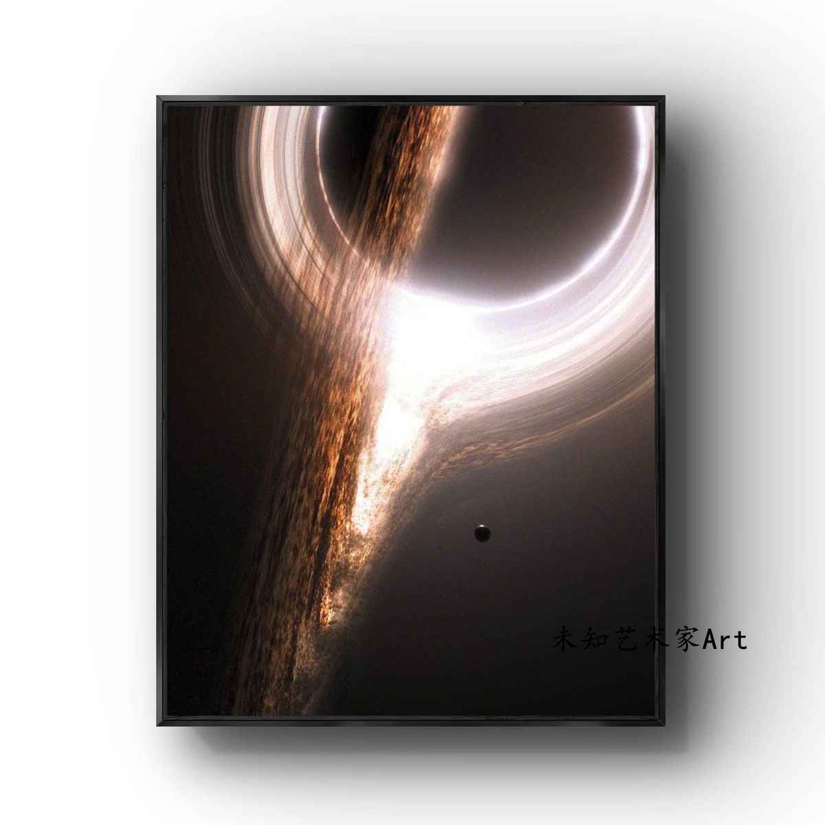 星际穿越周边艺术挂画卧室客厅黑洞床头装饰画海报科幻背景墙潮流