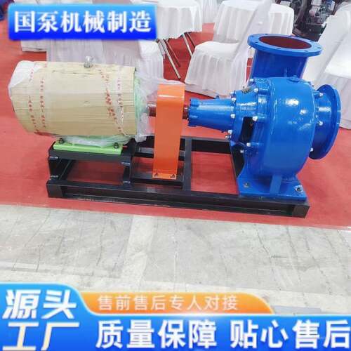 大型高效300HW-8型城市排水泵高扬大口径不堵塞清水泵卧式混流泵