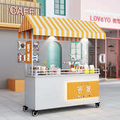 欧式 架 移动铁艺花车夜市摆摊车市集摆摊架广场摊位车网红推车促销