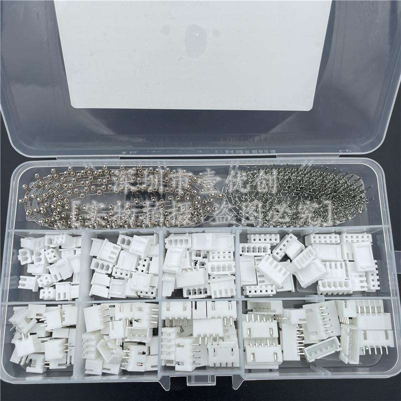 560Pcs杜邦Xh2.54端子座连接器组2P3P4P5P引脚座塑料外壳各20件