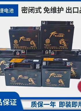 顺丰包邮凯捷踏板车MF12V4A 5A 6.5A 7A 9A 摩托车免维护蓄电瓶