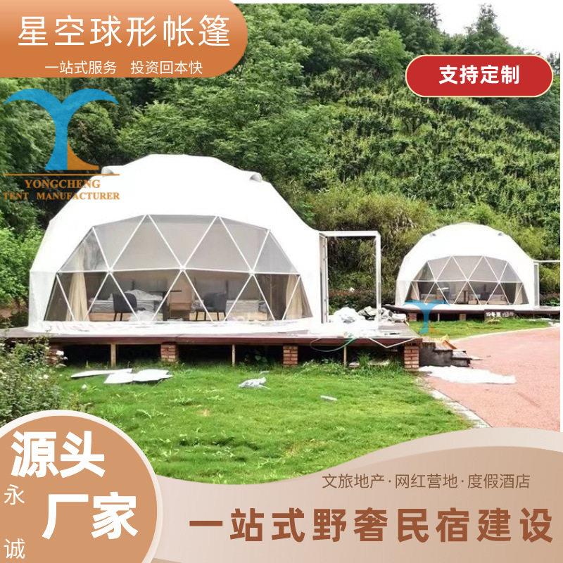 厂家直销球形圆顶帐篷户外阳光房泡泡屋民宿酒店星空帐篷