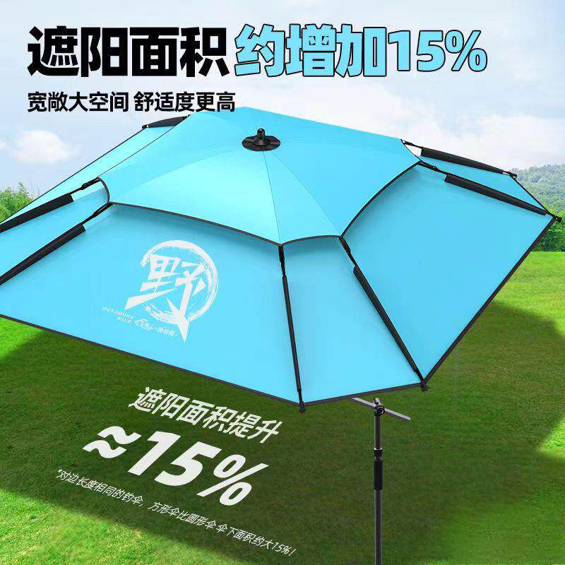 钓鱼伞野钓专用钓伞遮阳伞防雨防晒帐篷伞2024新款户外拐杖伞