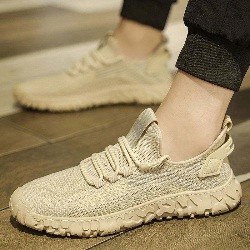 男鞋夏季透气薄款飞织鞋网面男士运动休闲 鞋网鞋男款百搭潮流鞋