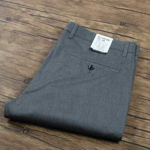 Mr Wardrobe 进口法国！潮流新款商务长裤宽松直筒弹力抗皱休闲裤