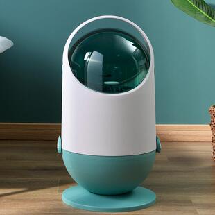 垃圾桶HQ家用轻奢创意间卫生厨所房有盖垃箱客厅卫生纸巾厕圾收纳