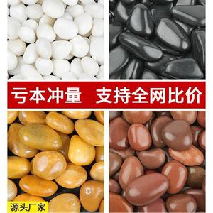 昶喆庭院鹅卵石铺地五彩雨花石原石小石头软七彩色石子花园造景暖