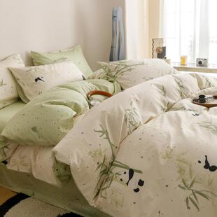 206新款 10全棉轻0奢长绒棉四件套亲舒kbl2适肤纯棉学生宿舍三件套