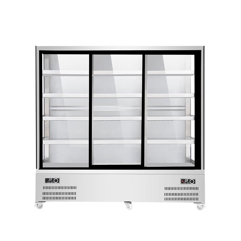 麻辣烫展示柜冷藏保鲜串串水果点菜柜商用立式冷冻推拉门风幕柜